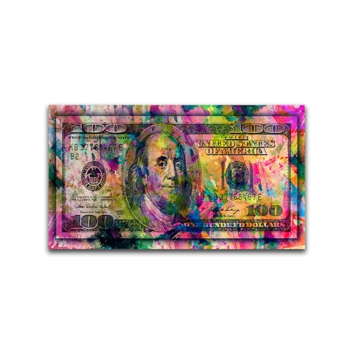 Tableau colore decoration murale 70x140cm avec motif de graffiti moderne