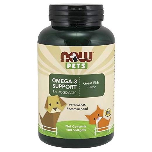 NOW Foods Pet Saúde, Omega 3 suplemento, Formulado para Cães e Gatos, NASC Certified, 180 Softgels