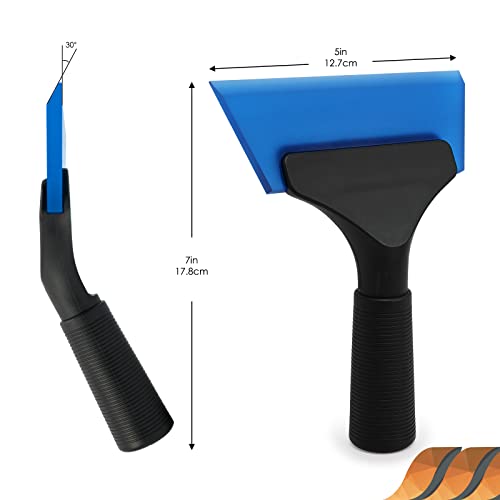 Ehdis Small Squeegee 5 Inch Rubber Window Tint Squeegee For Car, Glass, Mirror, Shower, Auto,Windows -Blue (Blue) #TOP6