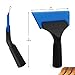 EHDIS Small Squeegee 5 inch Rubber Window Tint Windshield Scraper for Car,Glass, Mirror, Shower, Door,Bathroom Cleaning (Blue, 2)