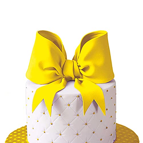 BLOSSOM Yellow Sugar Paste/Fondant for Cake Decorating, 1Kg