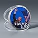 Trump 2025 Silver-Plated Commemorative Coin – 45th & 47th President Limited Edition Challenge Coin, Patriotic Collectible Gift for Trump Supporters & Coin Collectors（F）