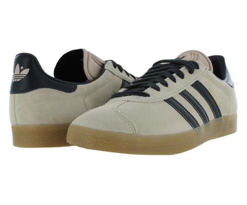 Adidas Gazelle Mens Shoes Size 8.5, Color: Grey/Black/Brown-Beige3