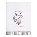 Avanti Linens - Bath Towel, Soft & Absorbent Cotton Towel (Butterfly Garden Collection)