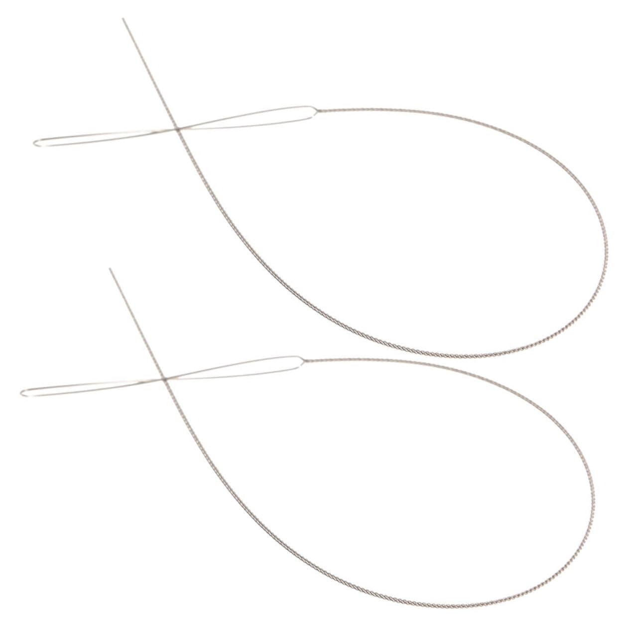 LALAFINA Beaded Crochet Tools Bead Stringing Beading Tools Set Jewelry Needle for Bracelet Needle Making