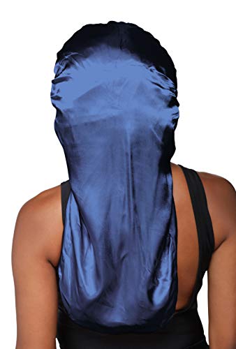Boné de dormir de cetim com chamas rasgadas para mulheres com tranças, cachos, dreadlocks, perucas o