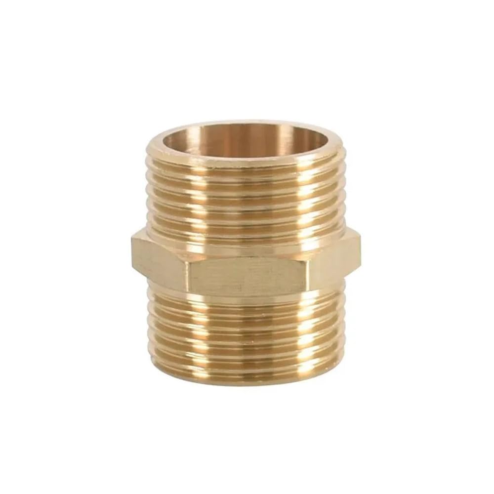 Giunti e connessioni idrauliche, adattatore rapido for raccordo a nipplo esagonale for tubi in ottone 1/8 1/4 3/8 1/2 3/4 1 maschio-maschio for acqua, olio e gas(1l8 to 3l8,10 pcs)