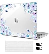 MEEgoodo Case for 12.4” Microsoft Surface Laptop Go 2 / 1 Released 2022 2020,Clear Laptop Hard Sh...