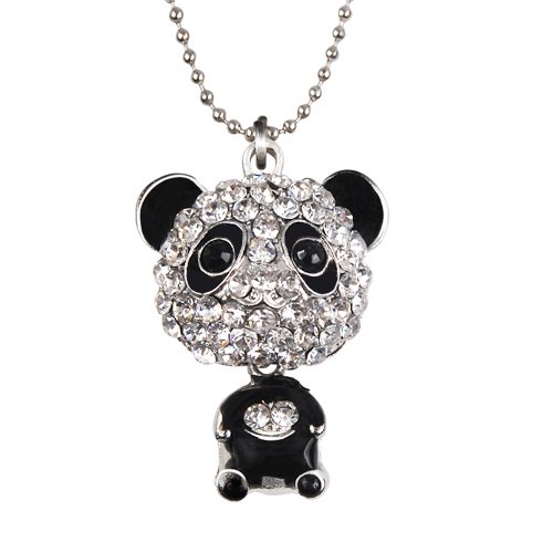 Toogoo femme longue vogue collier mignon adorale panda pendantif