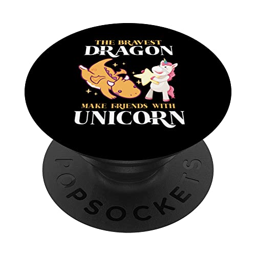 c'est bien d'être une licorne pour être un dragon créatures mythiques PopSockets PopGrip Interchangeable