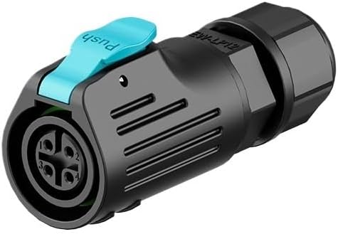LP12 reverse soldering female 2/3/4/5/6/7/8 core LED lighting plastic waterproof connector(EW-LP12S-5P 5A)