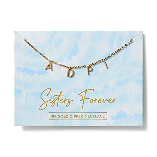 Sorority Shop Alpha Delta Pi Necklace — ADP Name Necklace, 18K Gold Plated Sorority Gifts Necklace, Long-Lasting Alpha Delta Pi Gifts for Women2