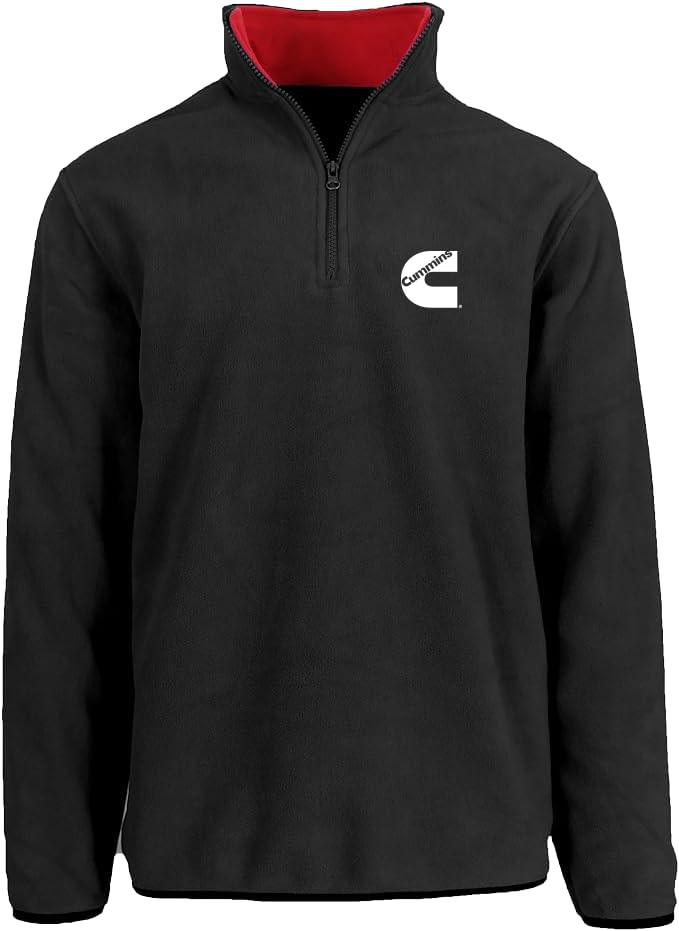 JH DESIGN GROUP Men’s Cummins Diesel Quarter Zip Fleece Sweatshirt Jacket
