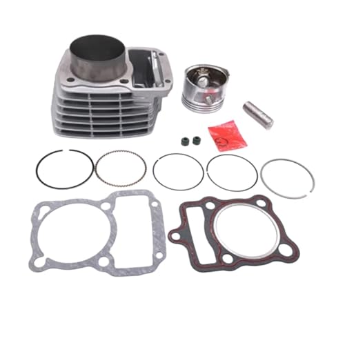 Cylindre d'alésage 62mm et piston moteur pour réparer la compression des motos CG150