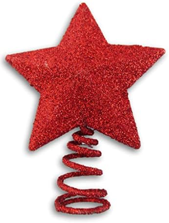 Glitter Star Miniature Tree Topper - 3.34 x 2.75 Inches (Silver) image 5