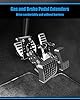 Universal Gas and Brake Pedal Extenders for Short Drivers People, Adjustable Length and Angle Brake and Accelerator Pedals Extender for Car, Go Kart, Ride on Toys