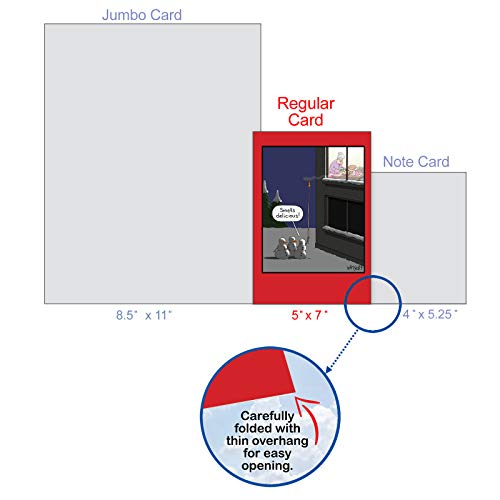 Nobleworks Pack Of 12 Funny Christmas Greeting Cards With Envelopes, Humor Holiday For Men And Women (1 Design, 12 Cards) - Carrot Nose Extension B2489Xsg #TOP3