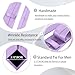 JUNMEISI Lavender Tie Set in Gift Box Mens Solid Color 3.15