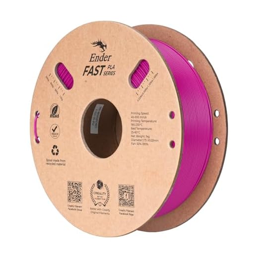 Creality High Speed PLA Filament 1.75mm, 3D Printer Filament for 300mm/s 3D Printing, Rapid PLA Dimensional Accuracy +/- 0.02 mm 1Kg Cardboard Spool(2.2lbs) for FDM 3D Printers (Purple)