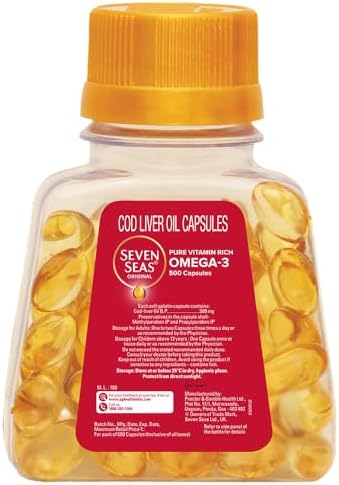 Seven Seas Cod Liver Oil - Pack of 500 Capsules