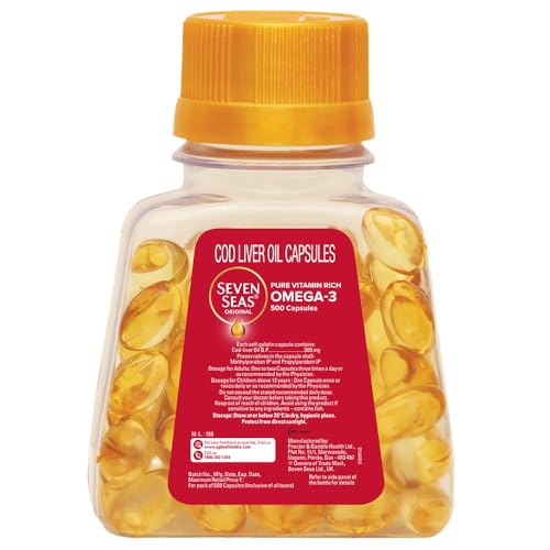 Seven Seas Cod Liver Fish Oil 500 Capsules