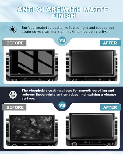 Image of CDEFG Matte Anti Glare for 2025 2026 Toyota Tundra Screen Protector, Tempered Glass 14 Inch Screen Cover, 2022-2026 Toyota Tundra Accessories Anti-Fingerprint