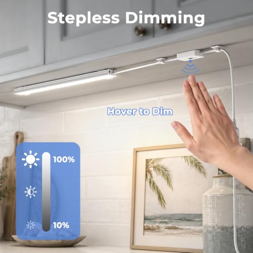 Image of ASOKO 12in Plug in Under Cabinet Light Hand Wave Sensor Kitchen Light