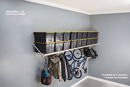 DIY RhinoMini Universal Shelf Kits for Garages & Other Applications (12' Length; 20" Width) - Thumbnail 6