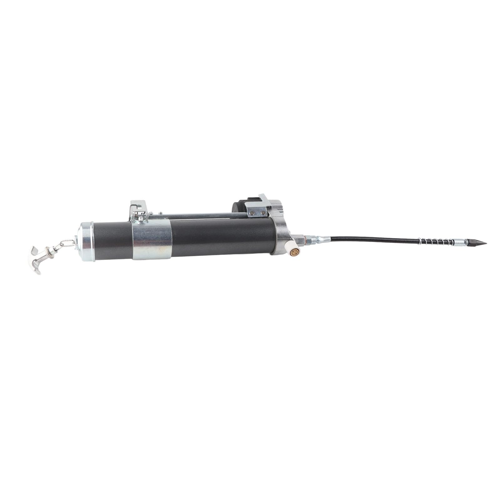Elektrische Vetspuit Boor Adapter, 12000PSI Hogedruk Vergrendelende Vetspuit Koppeling met Flexibele Slang, Mondstuk, Draadloze Vetspuit Attachment Handheld Olie Vet Smeer Tool