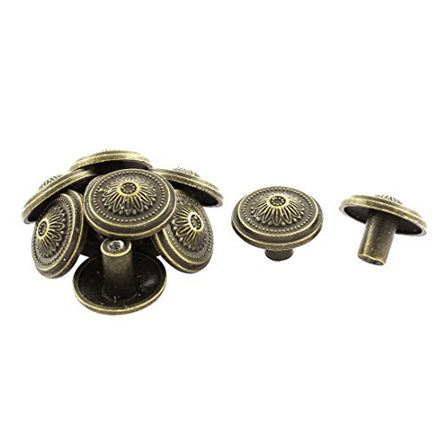 Boutons de poignées uxcell au motif floral rétro pour relooker vos meubles de salon (lot de 10)
