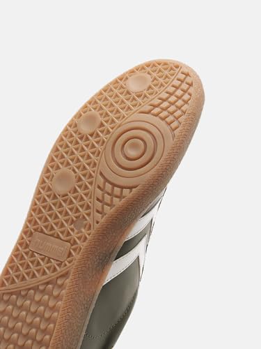 Image of hummel Classic Triumph Casual Suede Sneaker for Men Lightweight with Synthetic Suede Enhanced Comfort Cushioned Insole and Slip-Resistance Work and Play Business Casual Shoes