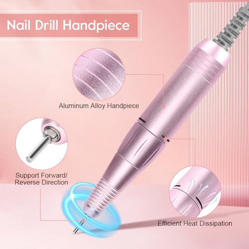 Maneral de repuesto para taladro de uñas portátil 35000rpm miniatura 3
