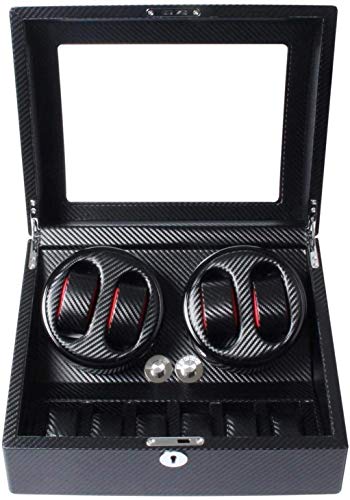 Mira Winder 4 Black caja giratoria para 4 relojes automáticos con motor integrado 4