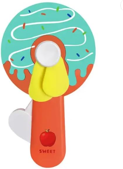 YRTOYS Hand Pressure Mini Fan Fruit Shape Cute Squeeze Toys/Cool Summer Fan/Fan Without Battery/Kids Fan Toys(Multi Color) (1 pcs)