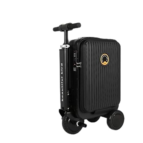 Rideable Smart Suitcase 20” Carry-On Electric Luggage with Battery, Luggage with Forward/Reverse, USB & Lock