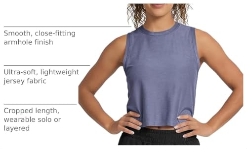 Image of ODODOS Women's Performance Tank Ultra Soft odSTRATUM Tech Sleeveless Tee Shirts High Crew Neck Pullover Top