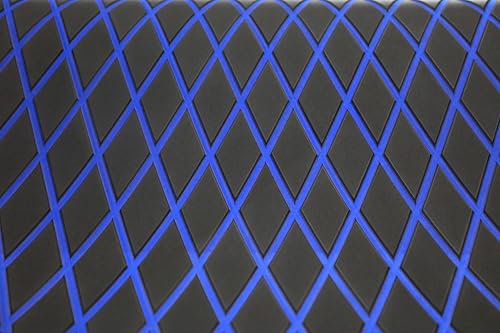 Image of Boat Flooring Eva Foam Decking Marine Non-Slip Self-Adhesive Flooring for Motorboat Fishing Boat RV Yacht Kayak Swimming Pool 86.6 inchX37.4 inch (Dark Grey and Blue Diamond Seamlines)