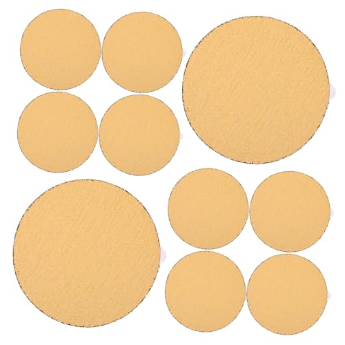 Cabilock 10pcs 40 Grit Sandpaper Discs Set Adhesive Backing Sanding Discs for Bowl Sander High Grit Sandpaper Set for Wood Polishing