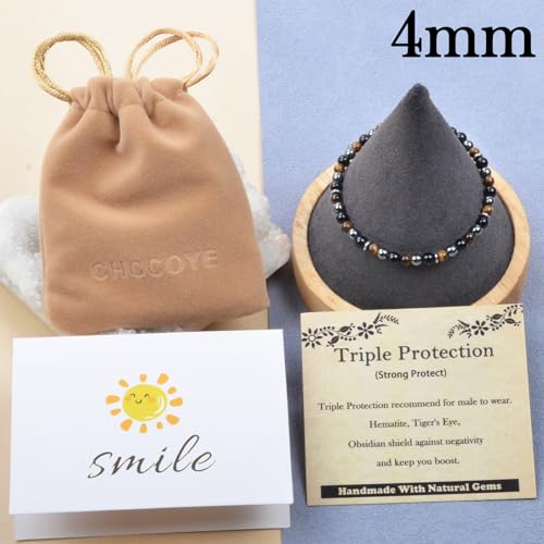 468Handmade Adjustable Natural Gemstone Crystal Bracelet Healing Power Energy Inspirational Gifts with Card for Unisex4