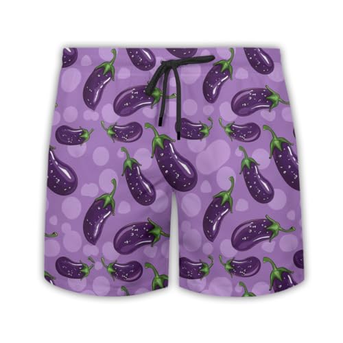 Fruit Vegetable Mens Swim Trunks - Vegan Chef Hawaiian Mens Swim Short Beach Shorts TU-SH-92