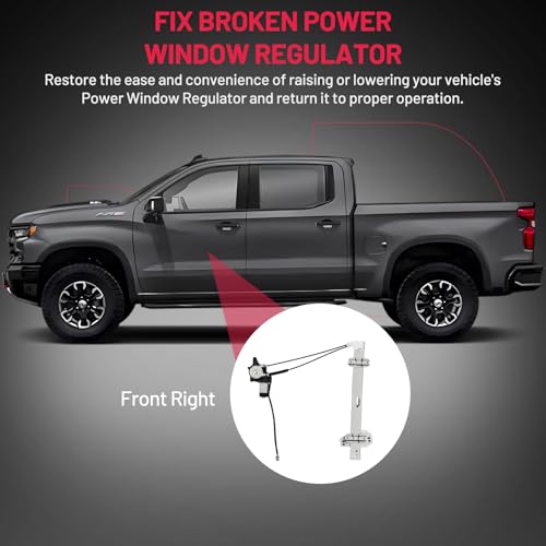 Image of BDFHYK 741-714 Power Window Regulator with Motor Front Right Compatible with Acura CL 1997, Honda Accord 1994-1997