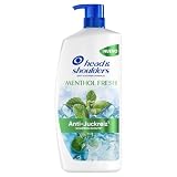 Head & Shoulders Menthol Fresh Anti-Schuppen Shampoo für juckende Kopfhaut 1000ml, Mit extra Kühleffekt, Öl & Juckreiz ab der 1, Wäsche, Bis zu 100% Schuppenschutz, Klinisch erwiesen