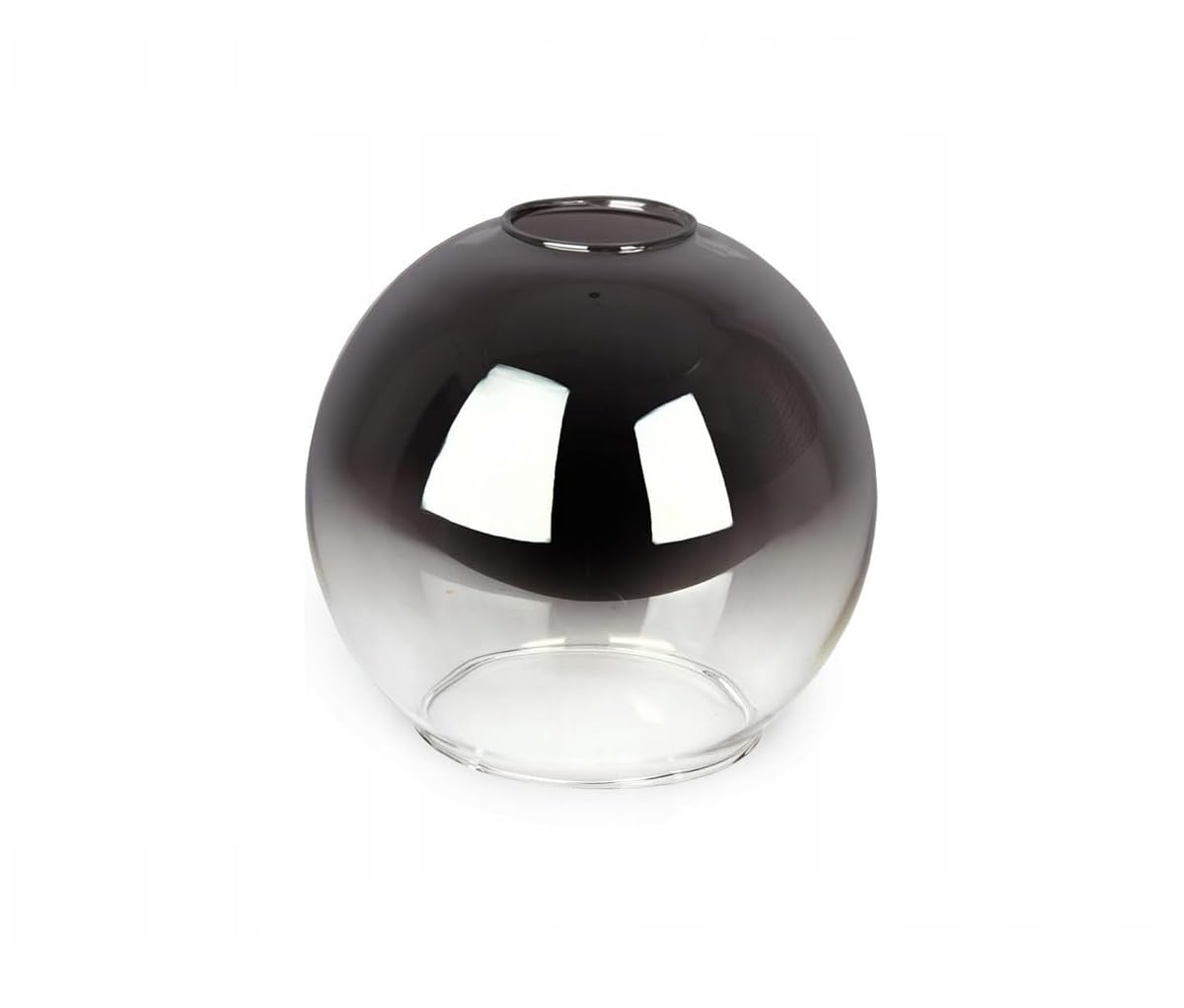 Ersatzglas Kugel Glas - Rund Lampenschirm Halbtransparent Ø 15 cm Ersatzschirm für E27 Fassung Öffnung 42mm (N840)