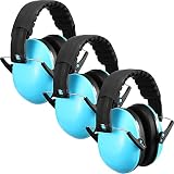 3 Pack Ear Muffs for Noise Reduction 26dB Noise Cancelling Headphones for Toddler Kid with Adjustabl
