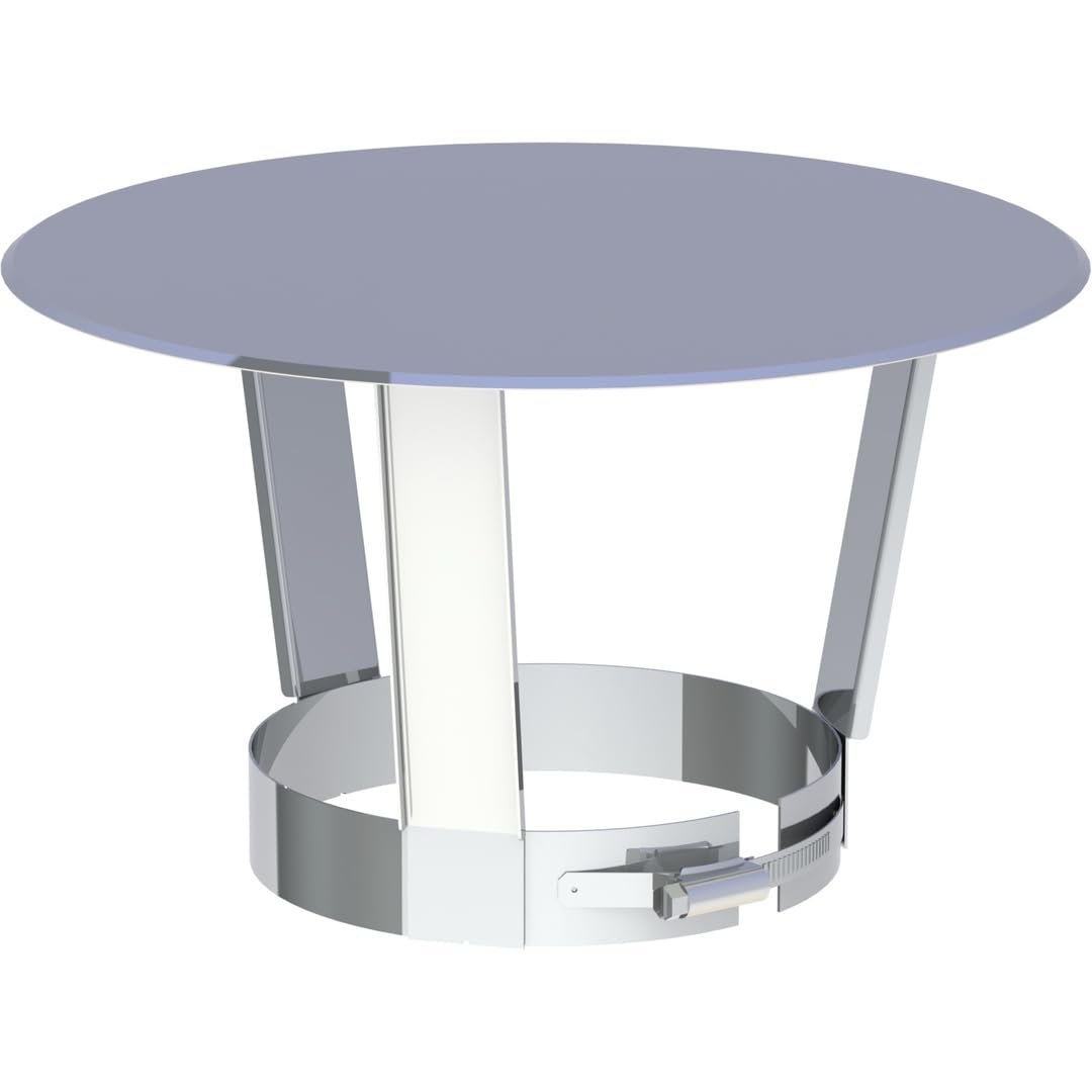 Jeremias DW-ECO 2.0 Regenhaube 180mm doppelwandig Edelstahl Abgassystem Klemmsystem Schornstein Zubehör