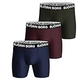 Björn Borg Herren Performance Boxer 3p Boxershorts, Multi, M (3er Pack)