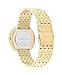 Calvin Klein Twisted Bezel Women's Ionic Plated Thin Gold Steel Case Quartz Watch with Ionic Plated Thin Gold Steel Bracelet (Model: 25200321)