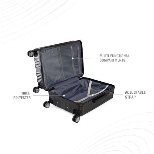 Image of Baomi Solid Gold Range Black Color 26 inch Medium Trolley