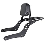 Motorcycle Backrest Sissy Bar with Comfortable Pad and Luggage Rack Replacement for Honda 500 300 CMX500 CMX300 2017-2022