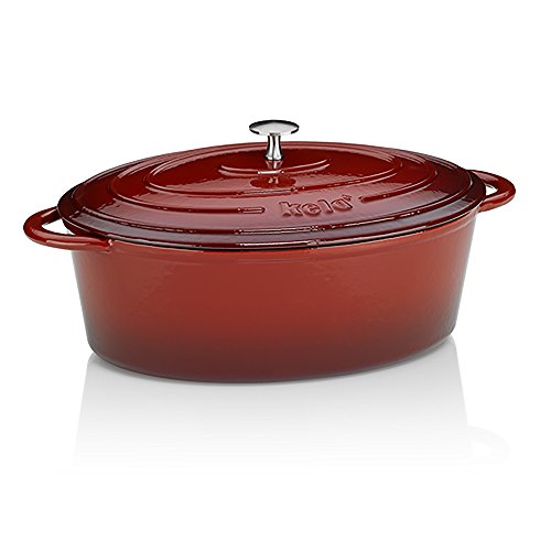 Casseruola Ovale In Ghisa Smitrata Sitram 6,5L - Nero/Bianco | Per Induzione, Forno | 6-8 Persone - Foto 5